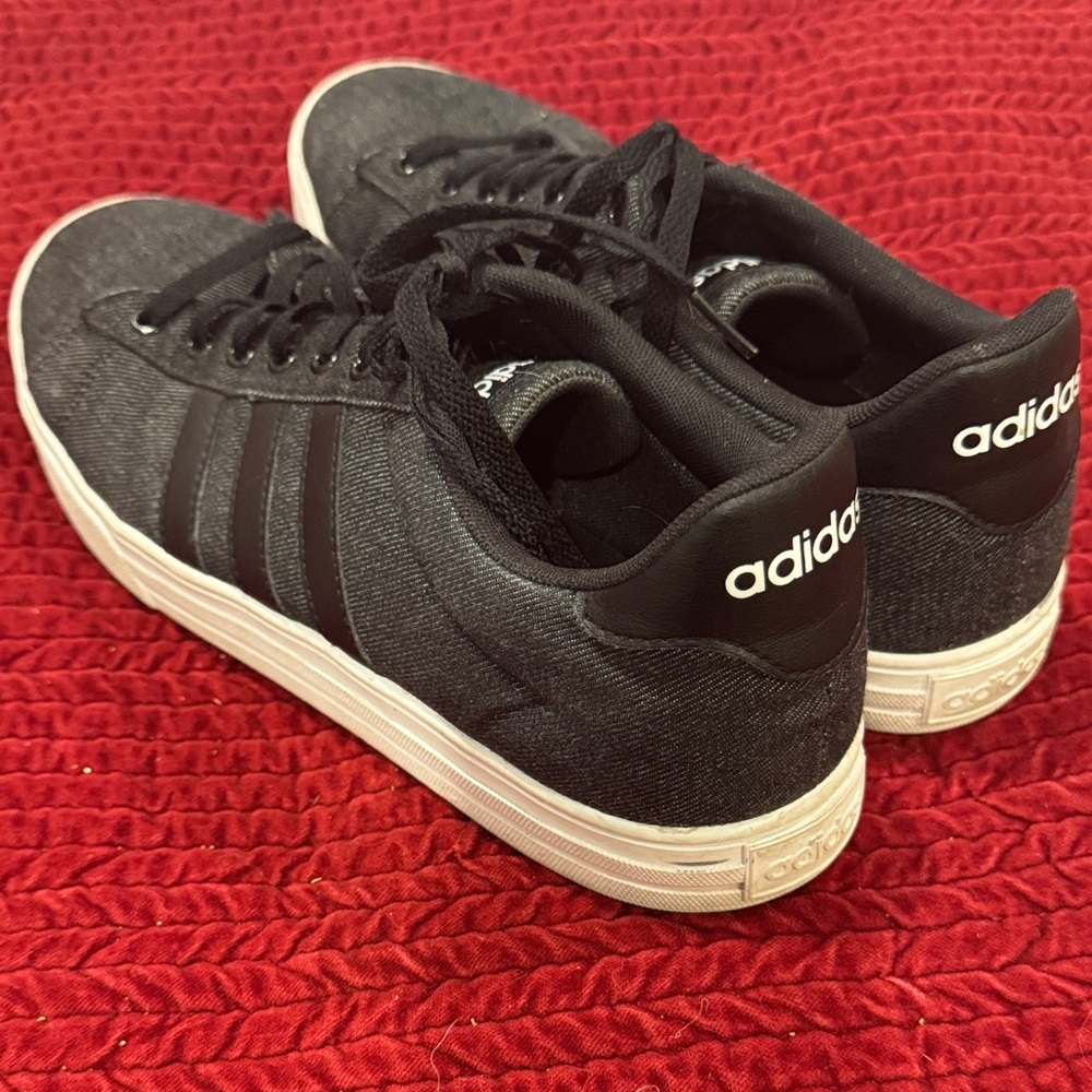 Adidas Men's Charcoal and White Sneakers